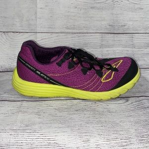 Brooks Green Women’s Running Shoe Purple Lime